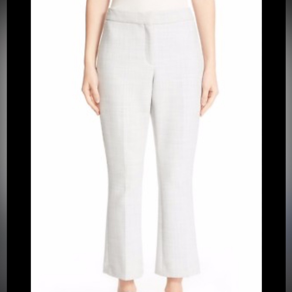 Theory Women's Light Gray Cropped Pants